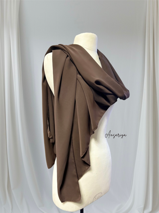 Maxi Hijab “Sahara” Chocolate brown