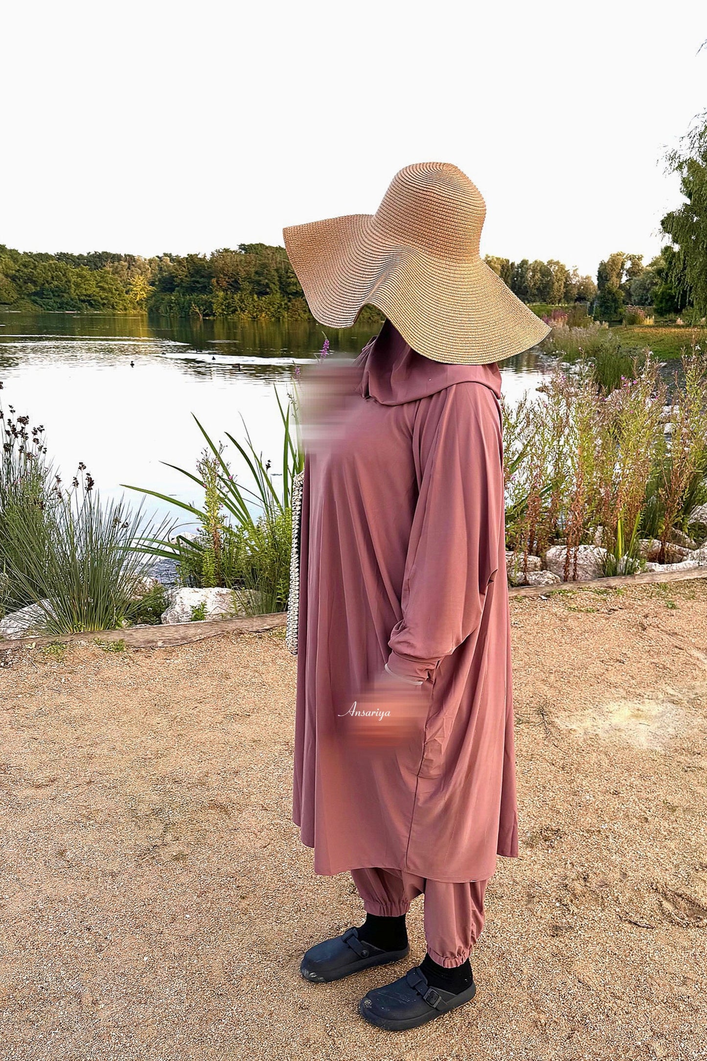 Burkini Vieux Rose