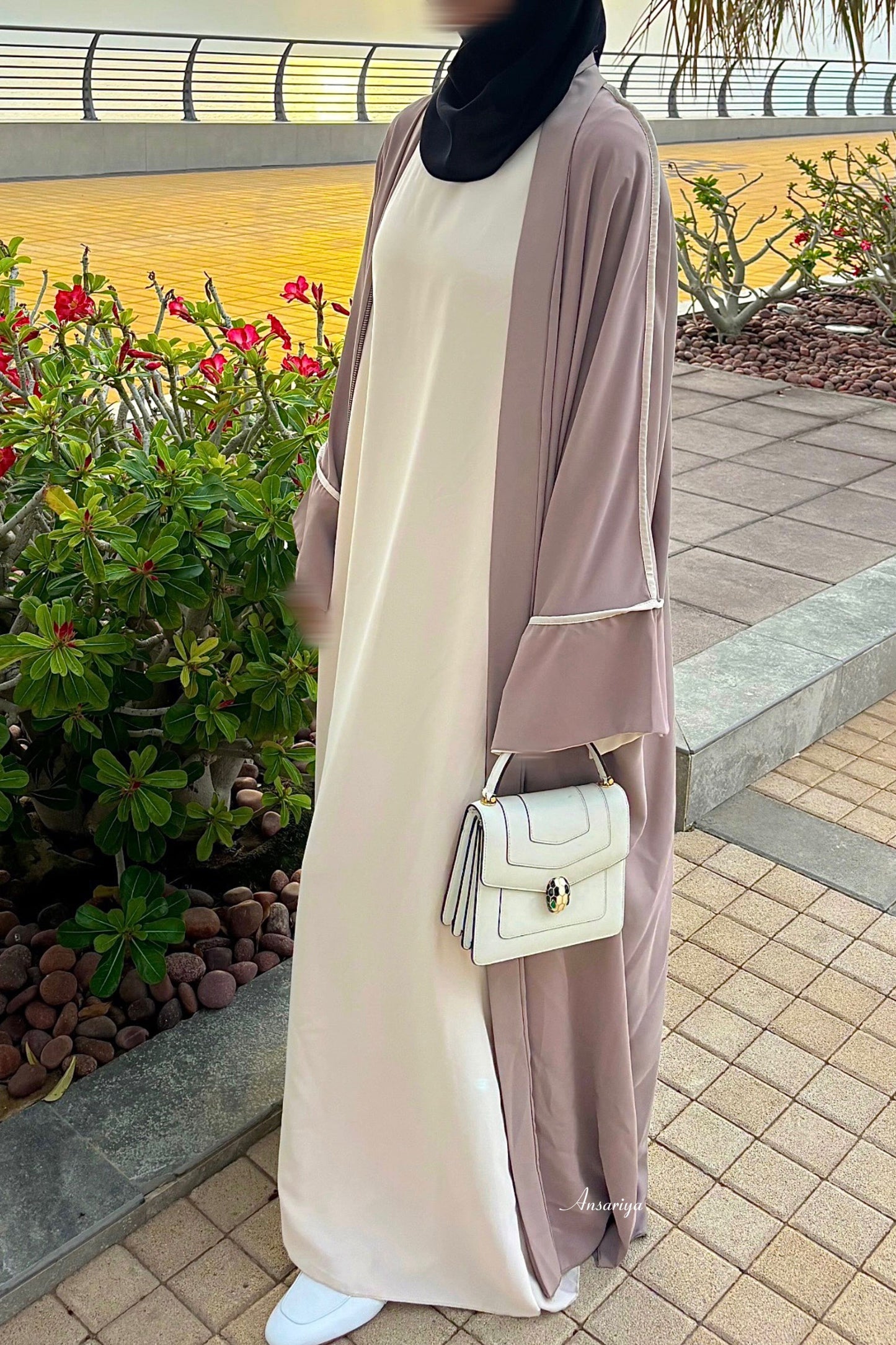 Kimono et Abaya "Sukari" beige|taupe