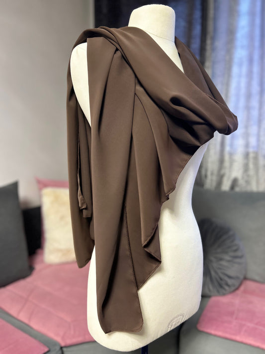 Maxi Hijab "Sahara" Marron chocolat