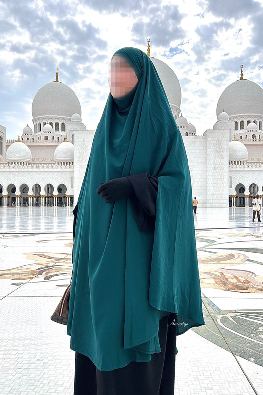 Khimar long "Siham" Vert menthe